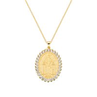 Collana Amen Donna Sacro Cuore in Argento Zircone CLMDGBZ - CLMDGBZ